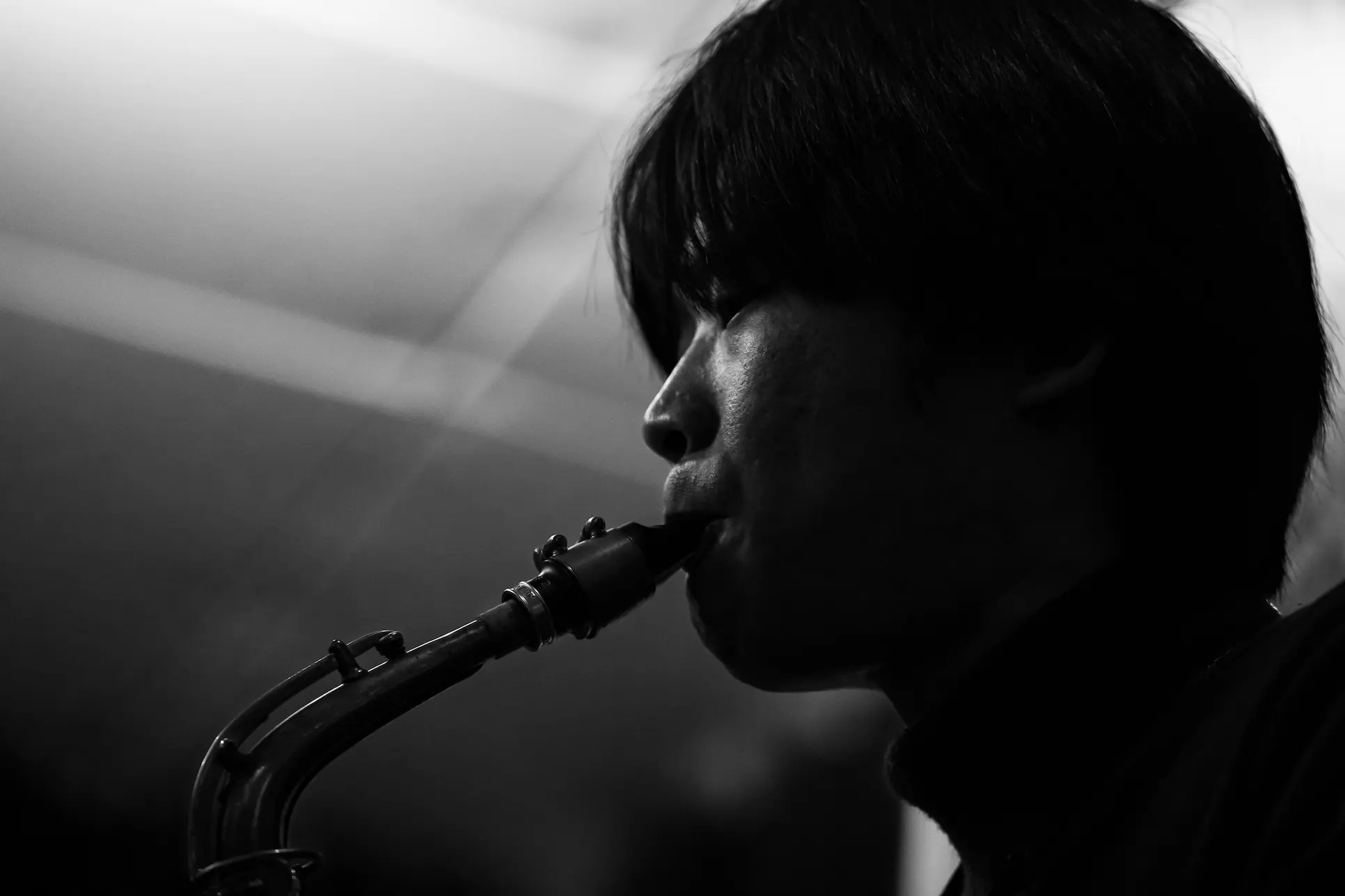 Saxophone playing